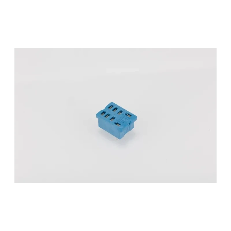 Finder 8 Way 250V AC DIN Rail Relay Socket Screw Terminal for Use with 56.32 Series 96 96.12SMA