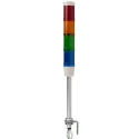 Schneider Electric Harmony XVM Series 4-Light Signal Tower Buzzer 24V AC/DC Base Mount XVMB2RAGBSSB