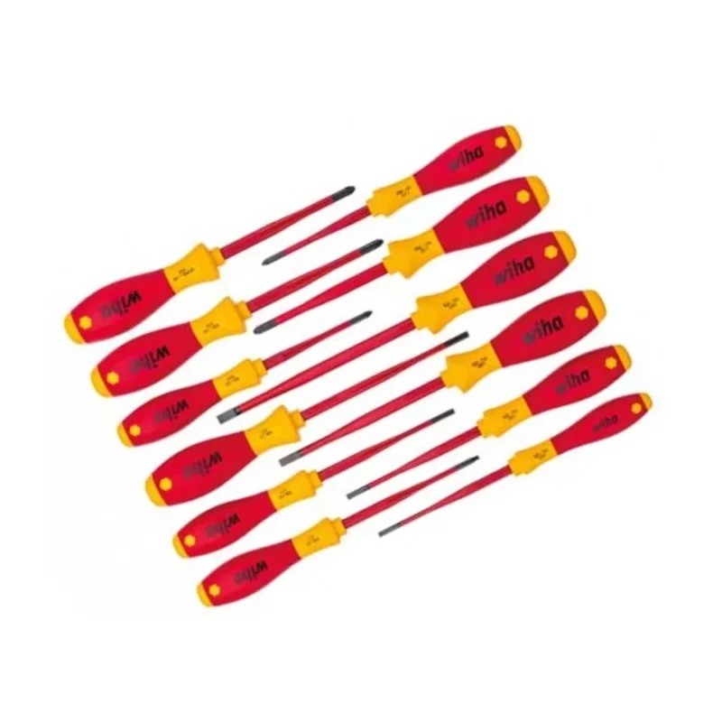 Wiha Insulated Phillips, Pozidriv, Slotted, Torx Screwdriver Set 12-Piece 41003