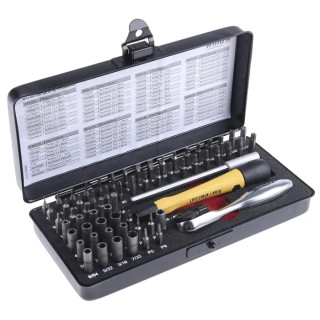 Wiha Mixed Bit Set Hex Torx Phillips Slotted Screwdriver Bit Set 65 Pieces 39971