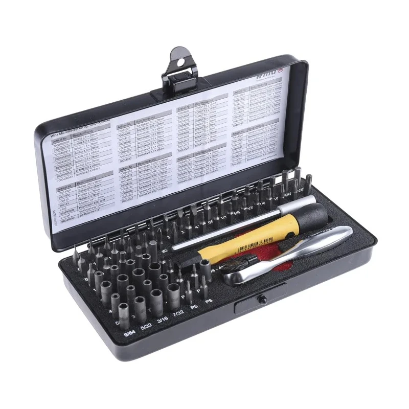 Wiha Mixed Bit Set Hex Torx Phillips Slotted Screwdriver Bit Set 65 Pieces 39971