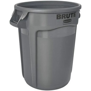 Rubbermaid Commercial Products Polyethylene Waste Bin 167L Grey FG264360GRAY