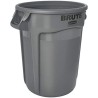 Rubbermaid Commercial Products Polyethylene Waste Bin 167L Grey FG264360GRAY