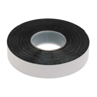 RS PRO Black Self-Amalgamating Tape 19mm Width x 10m Length Polyethylene Backing 0.5mm Thickness 146-9000