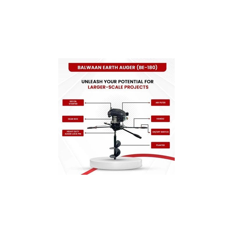 Shop Balwaan BE-180 Earth Auger 173cc at Lowest Prices