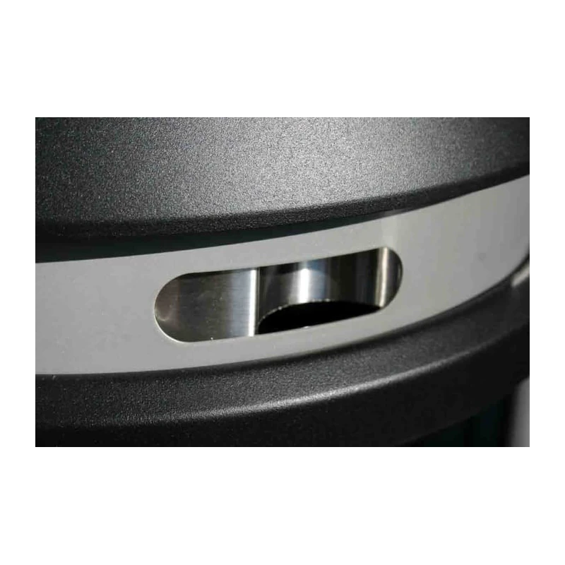 Rubbermaid Commercial Products Ultra High Capacity Black Stainless Steel Base Cigarette Bin 485mm x 1.02m x 480mm FG9W3400BLA