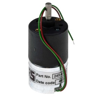 McLennan Servo Supplies Geared DC Geared Motor 12V DC, 14 Ncm Torque, 9 RPM, 4 mm Shaft Diameter 1271-12-188