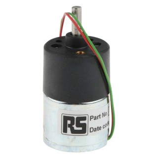 RS PRO 12V DC Geared Motor 3.8 Ncm Torque 40 RPM 4 mm Shaft Diameter 1271-12-43