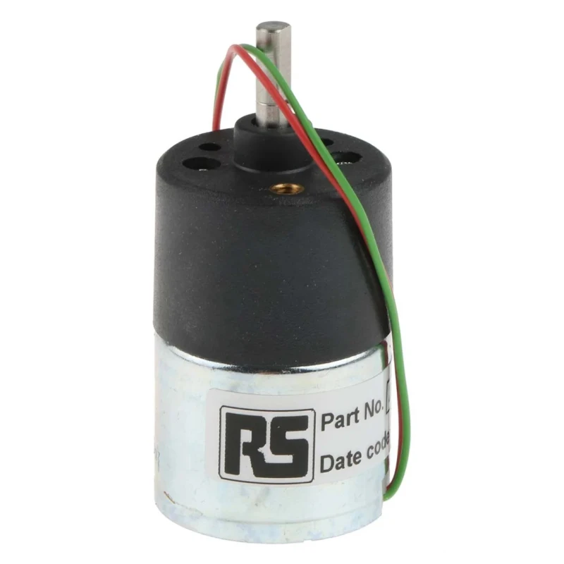 RS PRO 12V DC Geared Motor 3.8 Ncm Torque 40 RPM 4 mm Shaft Diameter 1271-12-43