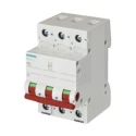 Siemens 3-Pole DIN Rail Isolator Switch 63A 400V AC Screw Terminals 5TL1363-1