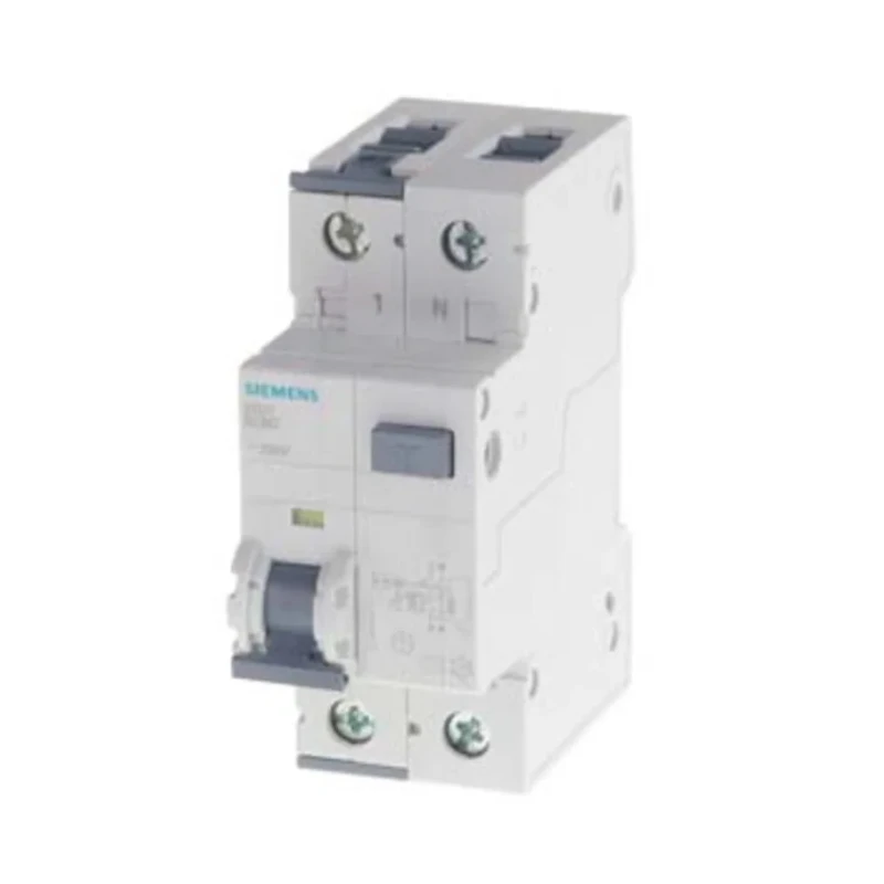 Siemens Residual Current Circuit Breaker with Overload Protection, 20A Current Rating, 2-Pole, 30 mA Trip 5SU1354-6KK20