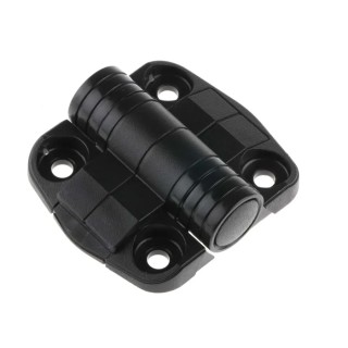 Southco Black Butt Hinge with Fixed Pin, Screw Fixing, 52 mm Length x 57 mm Width x 10.4 mm Thickness C6-0