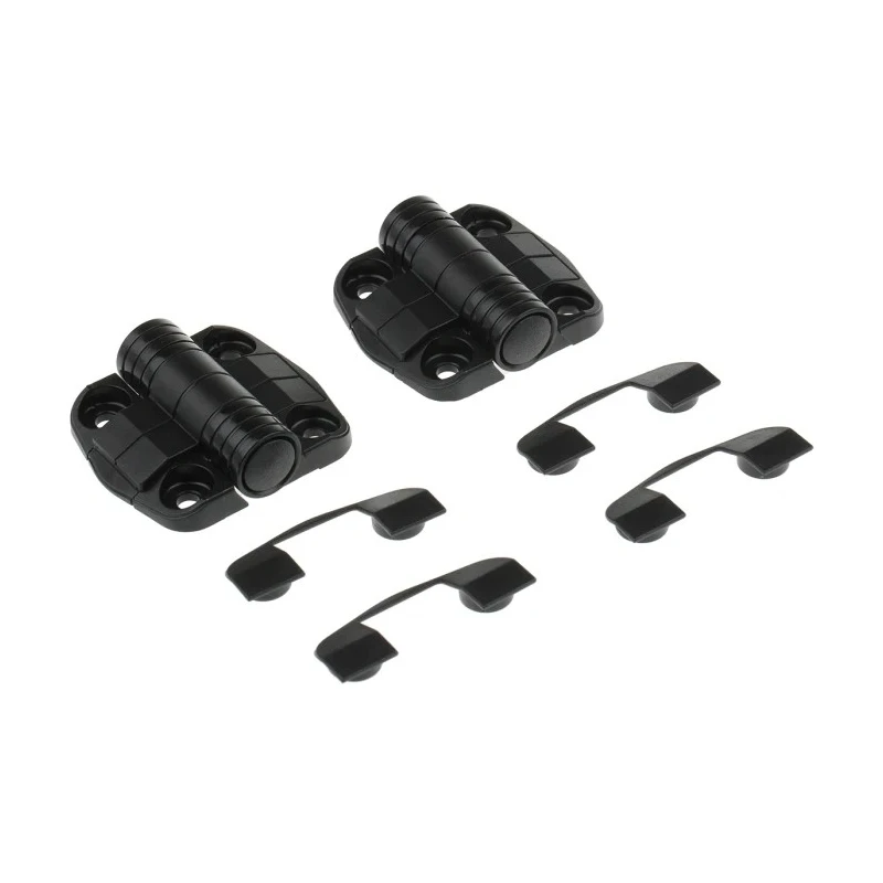 Southco Black Butt Hinge with Fixed Pin, Screw Fixing, 52 mm Length x 57 mm Width x 10.4 mm Thickness C6-0