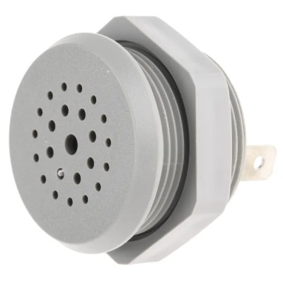 Sonitron 87 dB Panel Mount Continuous Internal 26 mm Piezo Buzzer Component 2 V dc Min 35V dc Max SC235B F2