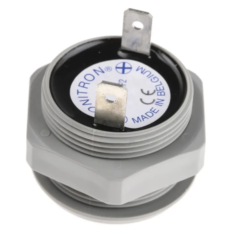 Sonitron 87 dB Panel Mount Continuous Internal 26 mm Piezo Buzzer Component 2 V dc Min 35V dc Max SC235B F2