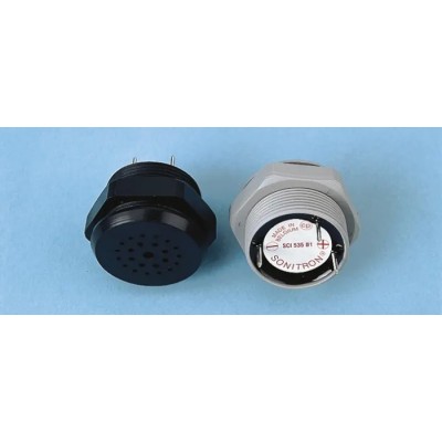 Sonitron 86 dB Panel Mount Continuous Internal 26 mm Piezo Buzzer Component 140 mm 5 V dc Min 35V dc Max SCI535B1