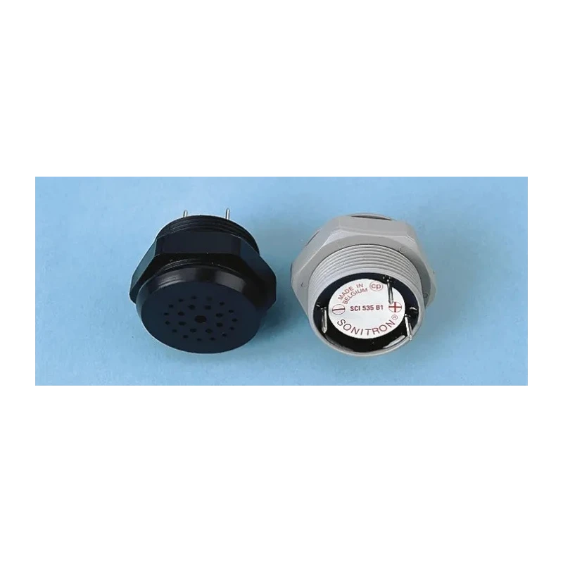 Sonitron 86 dB Panel Mount Continuous Internal 26 mm Piezo Buzzer Component 140 mm 5 V dc Min 35V dc Max SCI535B1