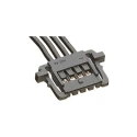 Molex Wire to Board Cable 4 Way Female Picolock to 4 Way Female Picolock, 100mm Length, Black Thermoplastic 15132-0401