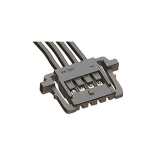 Molex Wire to Board Cable 4 Way Female Picolock to 4 Way Female Picolock, 100mm Length, Black Thermoplastic 15132-0401