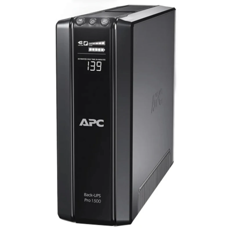 APC 230V Input UPS Inverter Line Interactive 1500 VA, 865 W, Back-UPS Pro BR1500G-FR