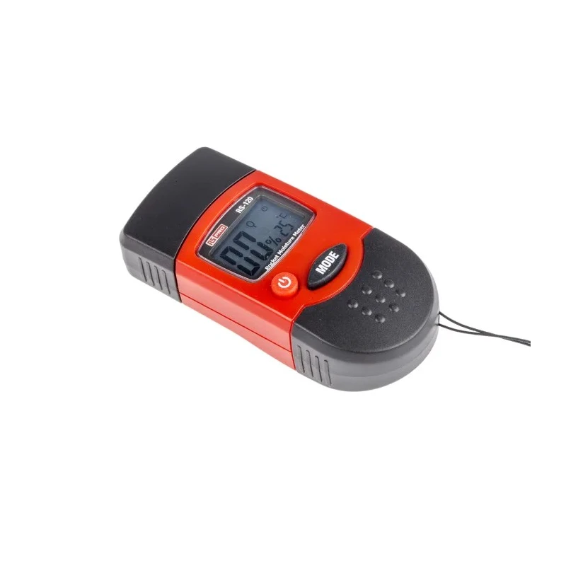 RS PRO Digital Moisture Meter RS-120, ±0.2 %, ±2 % Accuracy, Battery-Powered, 0.2 to 2 % Moisture Content, China