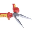 Knipex Long Nose Plier, 160mm Overall Length, 50mm Jaw, Vanadium Electric Steel Chrome Finish VDE/1000V Approved 25 06 160