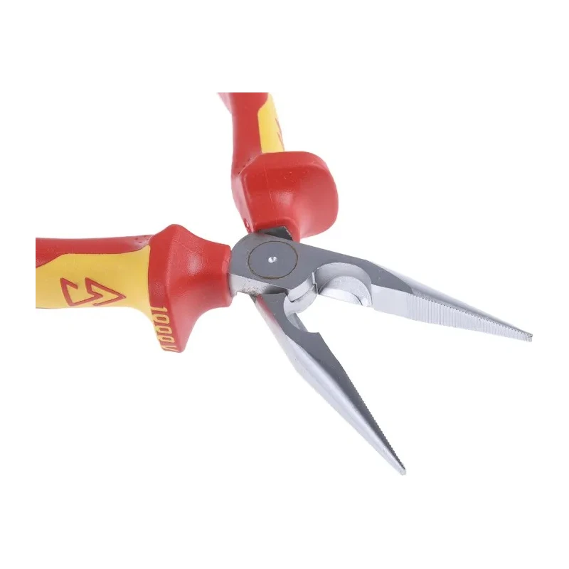 Knipex Long Nose Plier, 160mm Overall Length, 50mm Jaw, Vanadium Electric Steel Chrome Finish VDE/1000V Approved 25 06 160