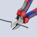 Knipex Diagonal Bevel Side Cutter with 11mm Jaw Width, 160mm Length, Steel Jaw, Bi-Metal Handle 70 02 160 SB