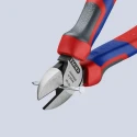 Knipex Diagonal Bevel Side Cutter with 11mm Jaw Width, 160mm Length, Steel Jaw, Bi-Metal Handle 70 02 160 SB
