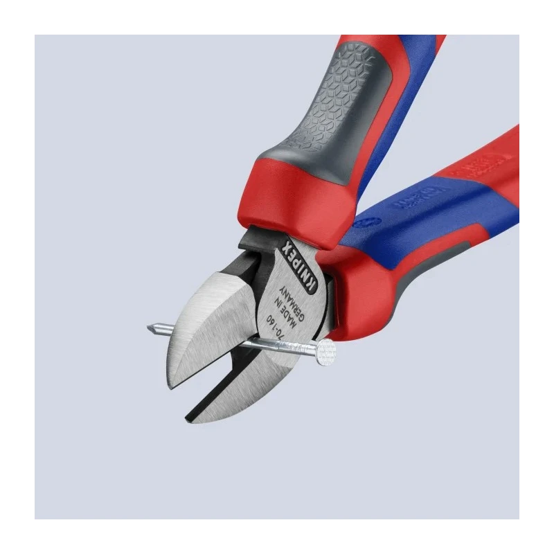 Knipex Diagonal Bevel Side Cutter with 11mm Jaw Width, 160mm Length, Steel Jaw, Bi-Metal Handle 70 02 160 SB