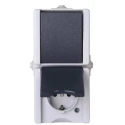 Kopp 16A Grey 2 Gang Outdoor Plug Socket Type F proAQa 947556008