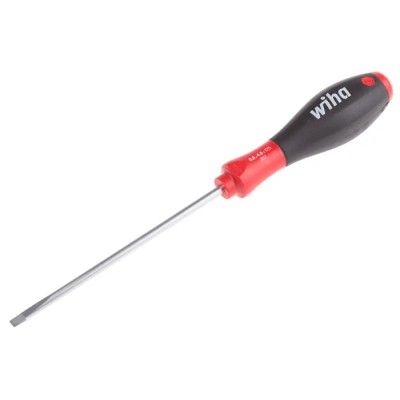 Wiha Standard Slotted Screwdriver, 125 mm Blade, Bi-Material Handle, VDE 1000V Approved, 236 mm Overall 00697