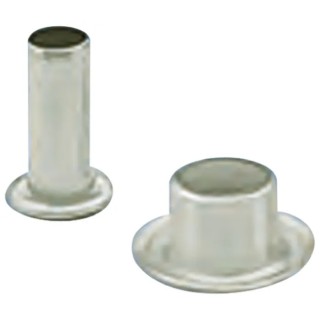 Keystone Wide Roll Eyelet PCB Rivet Compatible with 1.57 mm Diameter Holes, 3.18 mm Height 24