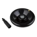 RS PRO Black Phenoplast Hand Wheel with Glass-Fibre Reinforced Techno-Polymer Revolving Handle, 160 mm Diameter 161-2044