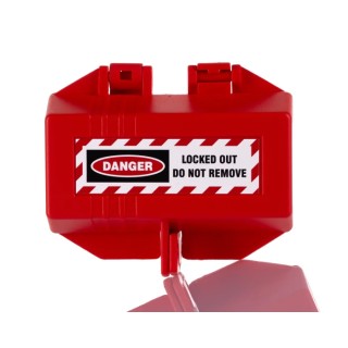 RS PRO Red 2-Lock Polypropylene Plug Lockout with 9 mm Shackle Diameter 161-5876