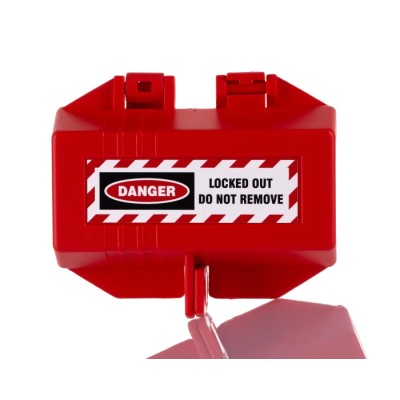 RS PRO Red 2-Lock Polypropylene Plug Lockout with 9 mm Shackle Diameter 161-5876