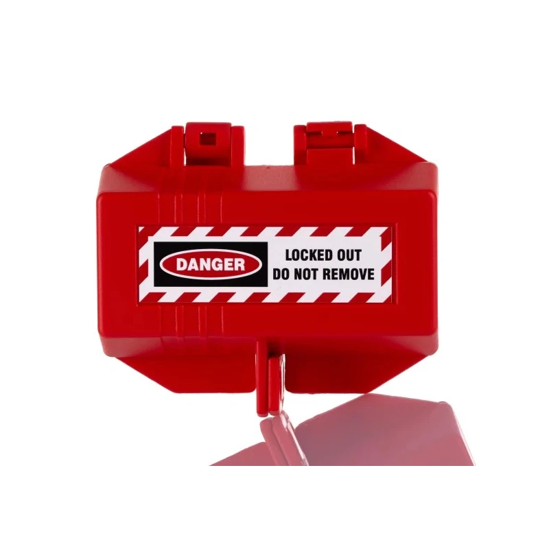 RS PRO Red 2-Lock Polypropylene Plug Lockout with 9 mm Shackle Diameter 161-5876