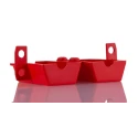 RS PRO Red 2-Lock Polypropylene Plug Lockout with 9 mm Shackle Diameter 161-5876