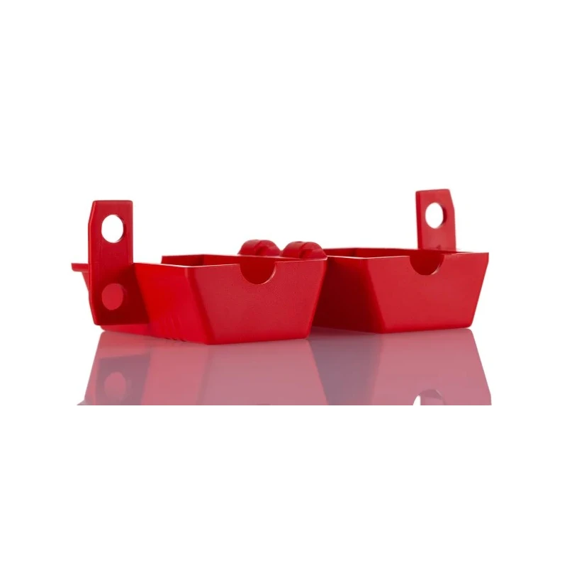 RS PRO Red 2-Lock Polypropylene Plug Lockout with 9 mm Shackle Diameter 161-5876