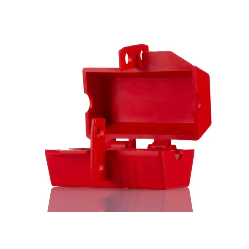 RS PRO Red 2-Lock Polypropylene Plug Lockout with 9 mm Shackle Diameter 161-5876
