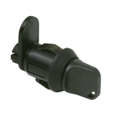 C & K Keylock Switch SPST 2-Way Flat-Key Nylon Housing Quick Connect Terminals PL001UEBMA1K22