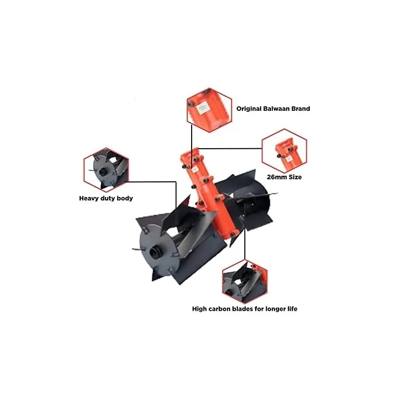 Buy Balwaan 26mm Cross Tiller Attachment Black at Lowest Price