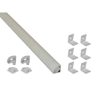 PowerLED LED Strip Extrusion and Diffuser for Cove Lighting, Shelve Lighting, Under Cabinet Lighting, Skirting Board EXT6