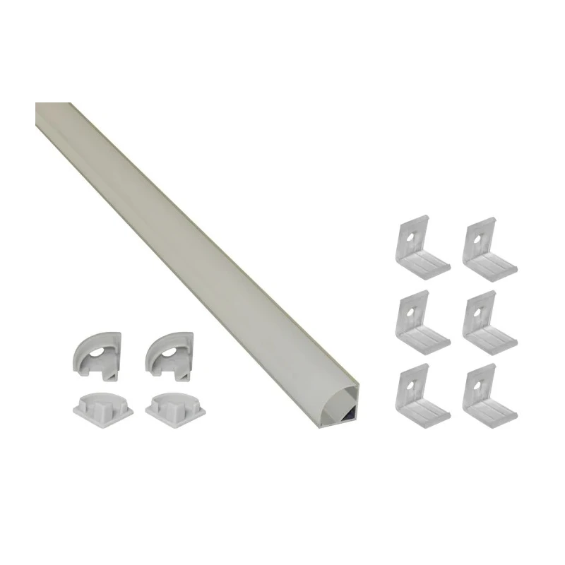 PowerLED LED Strip Extrusion and Diffuser for Cove Lighting, Shelve Lighting, Under Cabinet Lighting, Skirting Board EXT6