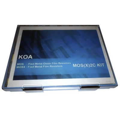KOA Metal Oxide Through Hole Resistor Kit 1175 Pieces 0.1 Ω to 100 kΩ 2W Power MOS(X)2C KIT