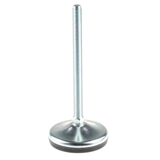 RS PRO Zinc Plated Steel Adjustable Foot M12 Thread Size 80 mm Base Diameter 1000 kg Static Load Capacity 10° Tilt 162-3257