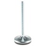 RS PRO Zinc Plated Steel Adjustable Foot M12 Thread Size 80 mm Base Diameter 1000 kg Static Load Capacity 10° Tilt 162-3257