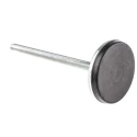 RS PRO Zinc Plated Steel Adjustable Foot M12 Thread Size 80 mm Base Diameter 1000 kg Static Load Capacity 10° Tilt 162-3257