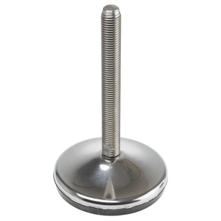 RS PRO M16 100 mm Dia. Adjustable Foot Stainless Steel 1500 kg Static Load Capacity 10° Tilt Angle 162-3259