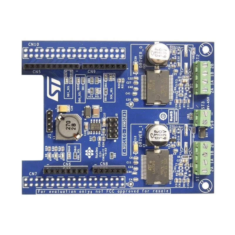 STMicroelectronics Two Axis Stepper Motor Driver Expansion Board for STM32 Nucleo X-NUCLEO-IHM02A1